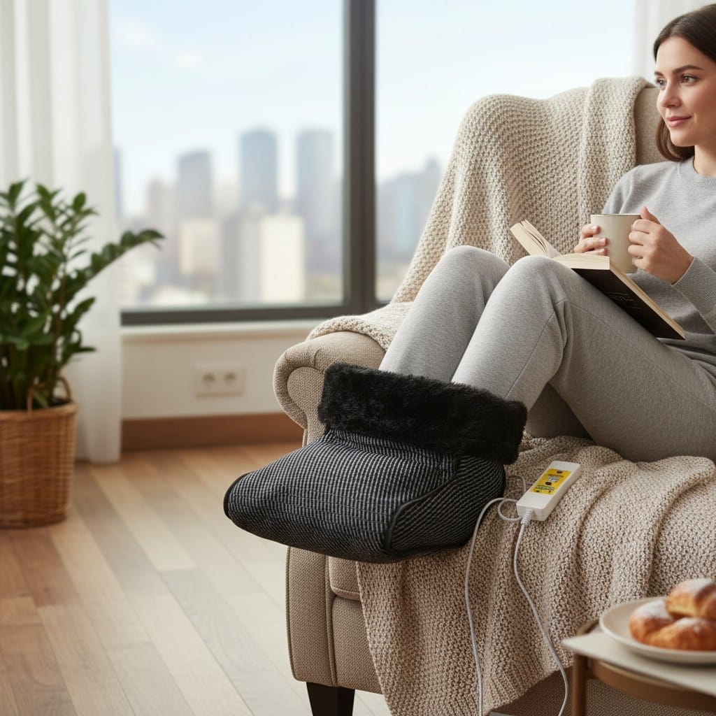 Aquecedor para os Pés (Pantufa) Térmica Bivolt 02 Temperaturas — segunda foto