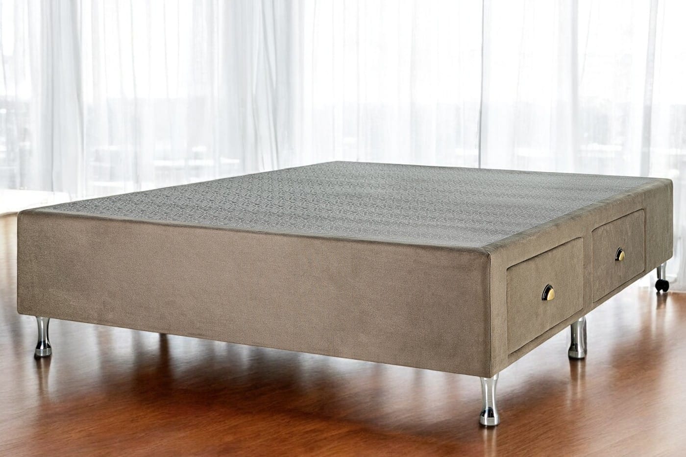 Box Base Para Colchão Casal 138x188 Com Gavetas Kenko Premium — segunda foto