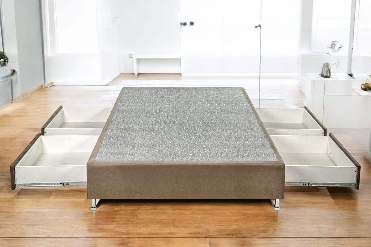 Box Base Para Colchão King Size 193x203 Com Gavetas Kenko Premium