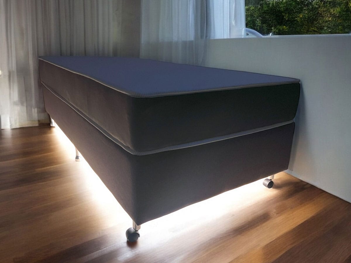 Box Base Para Colchão Iluminado Queen Size 1,58x1,98 Usb C/kit Conect Kenko Premium — segunda foto