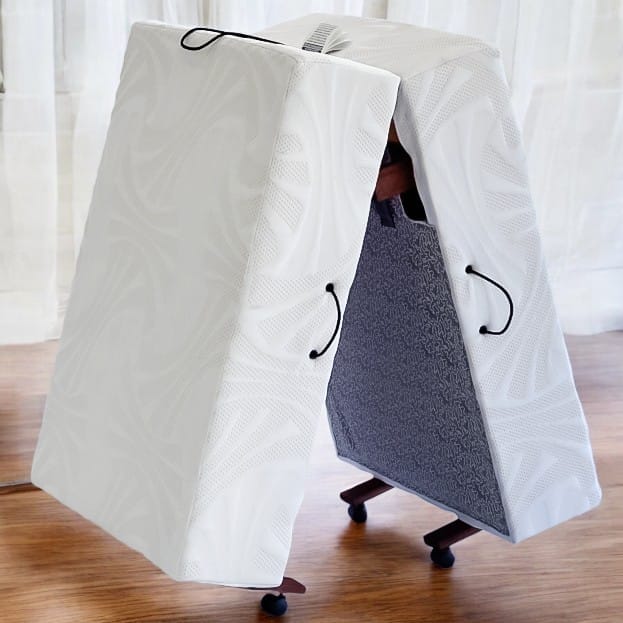 Cama Dobrável Solteiro 70cm Largura Magnética Luxo de Abrir com Colchão Embutido — segunda foto