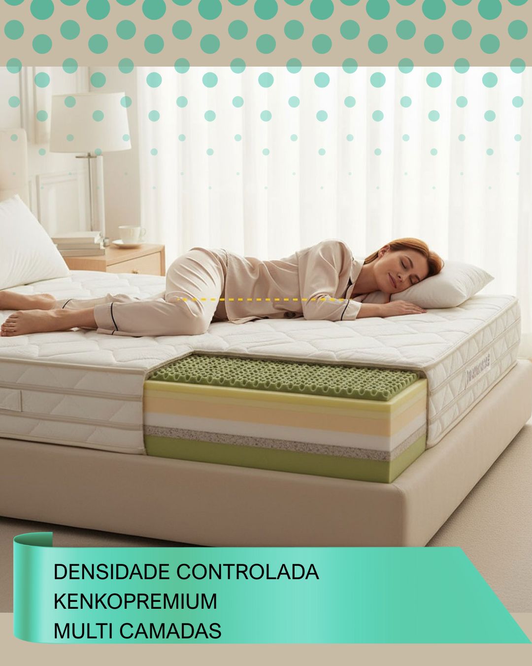 Camadas internas do colchão Kenko Premium