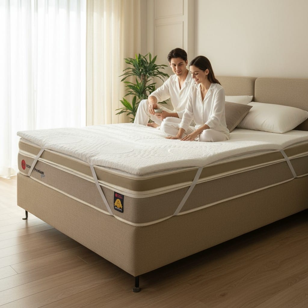 Pilow Top Soft Para Colchão Kenko Premium Com Elásticos Fixação - Queen Size 1,58x1,98