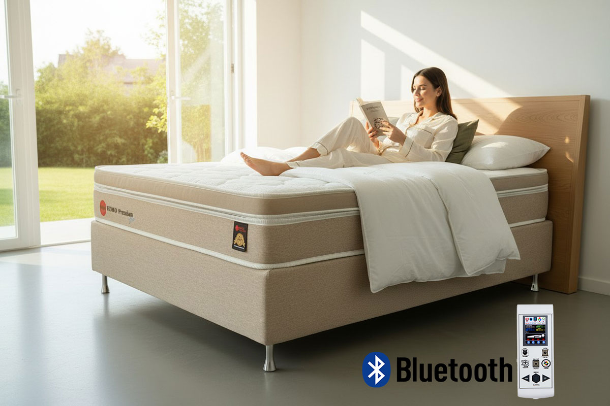Colchão Magnético Casal Plus Pillow Top - Conforto Médio - Com Massagem Bluetooth - 25cm Original