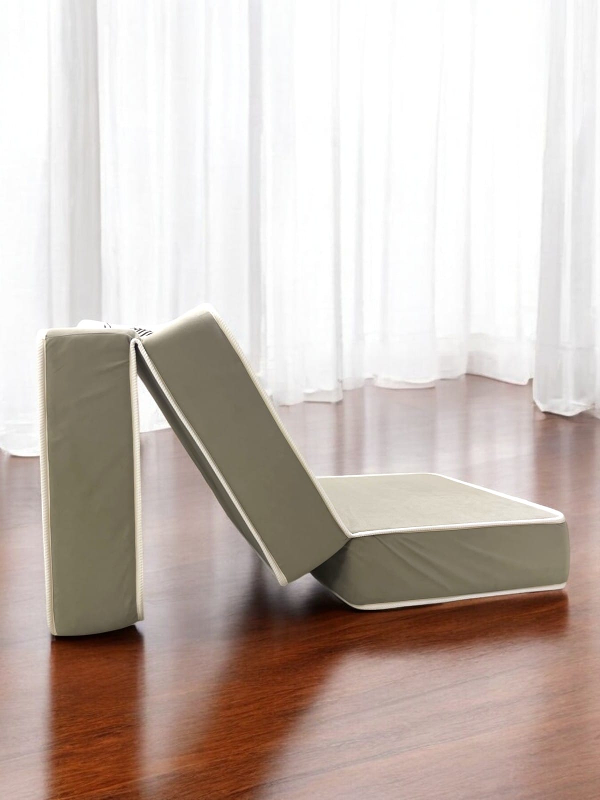 Puff Dobrável, Solteiro 70cm x 186mt de Abrir, Vira Sofá com Colchão Embutido Kenko Premium