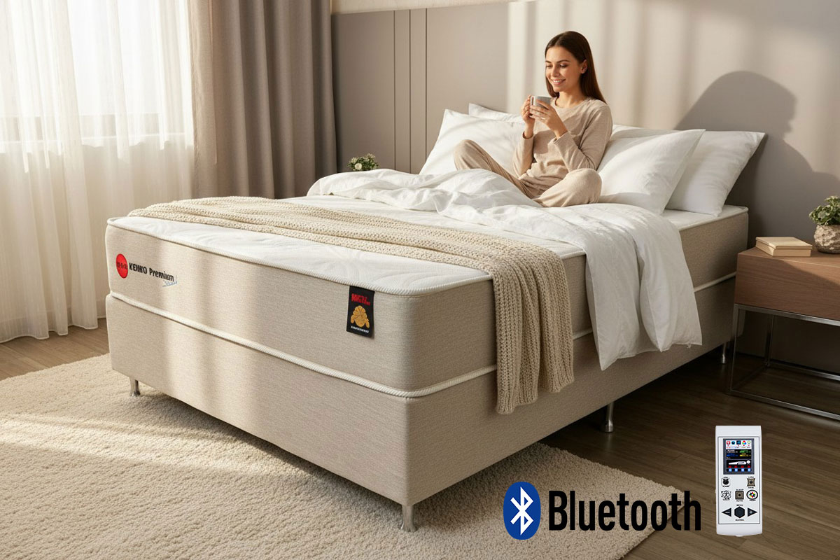 Colchão Magnético Casal Standard - Conforto Ortopédico - Com Massagem Bluetooth - 25cm Original