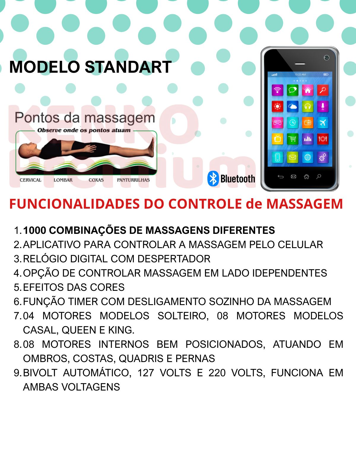 Kenko Premium Standard com Massagem